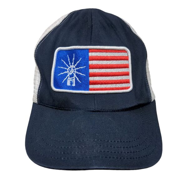 Local #47 Snapback Trucker Hat Blue One Size Embroidered Patriotic Unionwear - Picture 1 of 10